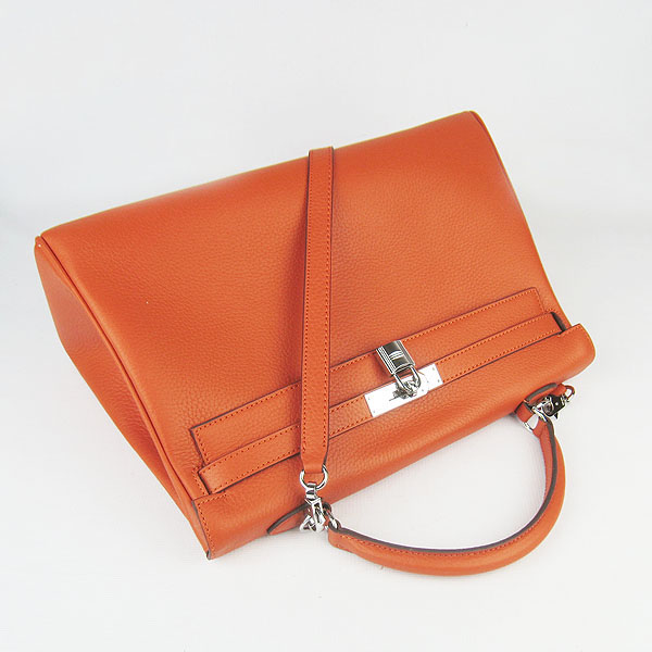 High Quality Hermes Kelly 35cm Togo Leather Bag Orange 6308 - Click Image to Close